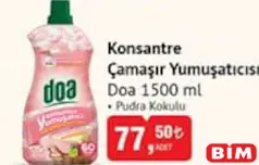 DOA KONSANTRE ÇAMAŞIR YUMUŞATICISI PUDRA KOKULU 1500 ML DOA KONSANTRE ÇAMAŞIR YUMUŞATICISI PUDRA KOKULU 1500 ML